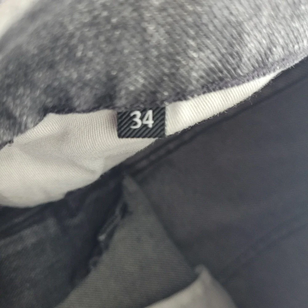 7 For All Mankind Slimmy Jeans Men's‎ 34x30 Black Cotton Cashmere Blend Japan